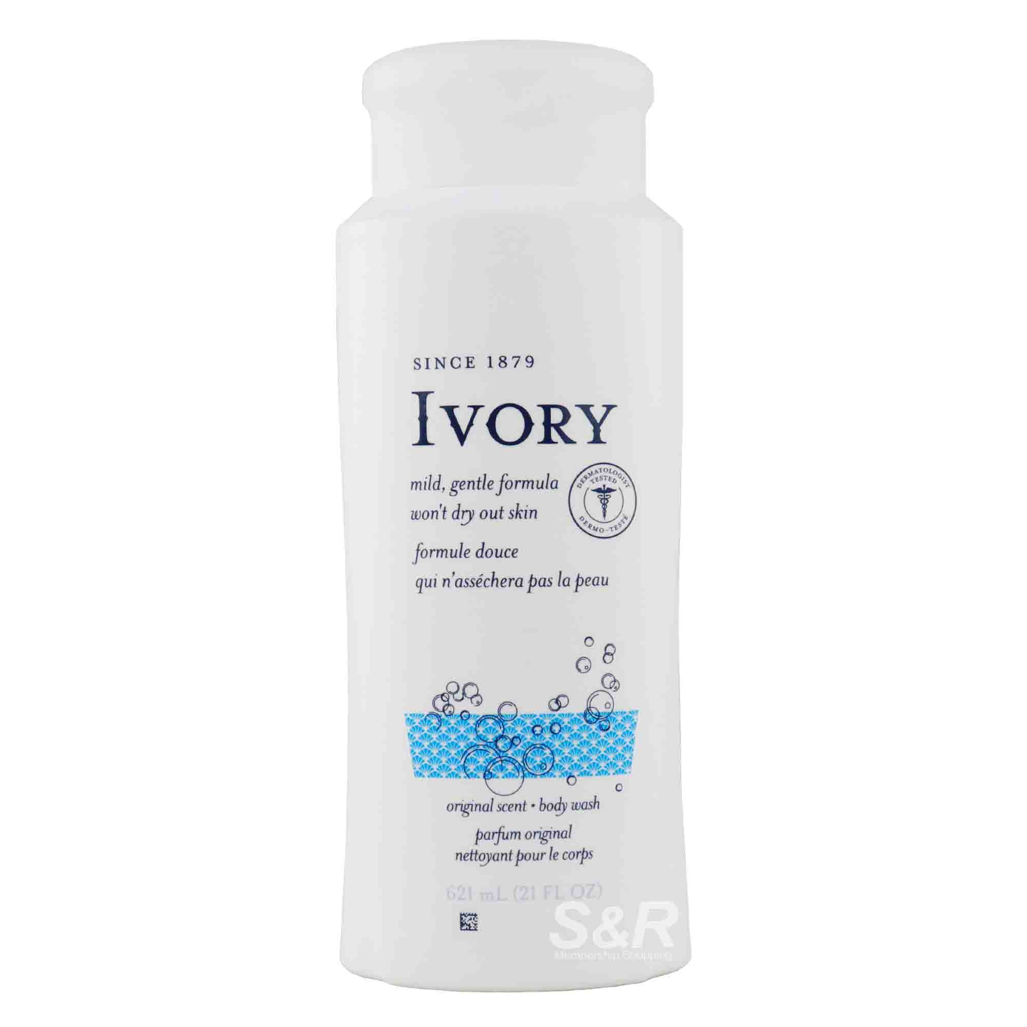 Ivory Original Scented Body Wash 621mL